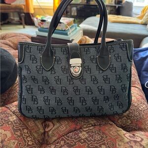 Dooney & Bourke Black and Blue Satchel